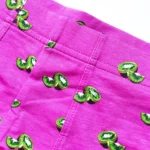 شورت مردانه پادار H&M اورجینال طرح کیوی زمینه صورتی