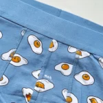 شورت مردانه پادار H&M اورجینال طرح نیمرو زمینه آبی