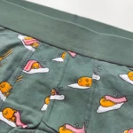 شورت مردانه پادار H&M اورجینال طرح نیمرو زمینه سبز