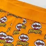 شورت مردانه پادار H&M اورجینال Pringles زمینه زرد