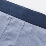شورت مردانه پادار H&M اورجینال طوسی بغل دوخت تیکه ای