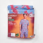 ست مردانه تیشرت و شلوارک راحتی لیورجی Livergy آلمان طرح خرچنگ
