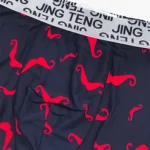 شورت مردانه وارداتی نیم پا (ترانک) لیزری یخی کش پهن طرح سبیل