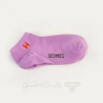 پک پرمیوم 5 تایی جوراب مچی مردانه هرمس Hermes اورجینال گلدوزی شده Premium