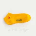 پک پرمیوم 5 تایی جوراب مچی مردانه هرمس Hermes اورجینال گلدوزی شده Premium