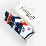 پک پرمیوم 5 تایی جوراب مچی مردانه آف-وایت Off-White اورجینال گلدوزی شده Premium
