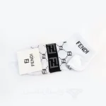 پک پرمیوم 5 تایی جوراب مچی مردانه فندی Fendi اورجینال گلدوزی شده Premium