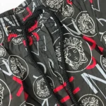 شلوارک راحتی مردانه کتان وارداتی طرح ورساچ Versace مشکی