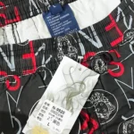 شلوارک راحتی مردانه کتان وارداتی طرح ورساچ Versace مشکی