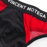 شورت مردانه لامبادا اورجینال Vincent Motega بیکینی فانتزی حریر قرمز مشکی