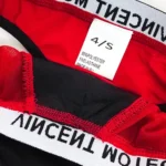 شورت مردانه لامبادا اورجینال Vincent Motega بیکینی فانتزی حریر قرمز مشکی