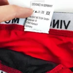 شورت مردانه لامبادا اورجینال Vincent Motega بیکینی فانتزی حریر قرمز مشکی
