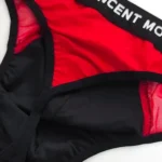 شورت مردانه لامبادا اورجینال Vincent Motega بیکینی فانتزی حریر قرمز مشکی
