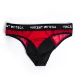 شورت مردانه لامبادا اورجینال Vincent Motega بیکینی فانتزی حریر قرمز مشکی