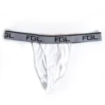 شورت مردانه لامبادا اورجینال FGL بیکینی فانتزی سفید کش پهن