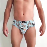 شورت مردانه کولسی اورجینال اسلیپ طرح حیوانات یخی
