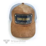 کلاه کپ (لبه دار) جان هتر John Hatter & CO مدل Cash Is King زیتونی مخمل پشت توری