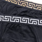 پک 2 تایی شورت مردانه اسلیپ اورجینال پریمارک Primark اروپا مشکی کش طلایی و سیلور