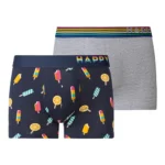 پک 2 تایی شورت مردانه پادار هپی شورتس Happy Shorts آلمان طرح بستنی
