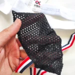 شورت مردانه فانتزی پشت باز 2 بند جاک استرپ XUBA تور مشکی