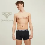پک 3 تایی شورت مردانه باکسر بریف جک اند جونز JACK & JONES اورجینال وارداتی - طرح نه - Image 3