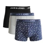 پک 3 تایی شورت مردانه باکسر بریف جک اند جونز JACK & JONES اورجینال وارداتی - طرح دو