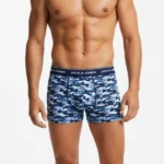 پک 3 تایی شورت مردانه باکسر بریف جک اند جونز JACK & JONES اورجینال وارداتی - طرح چهار