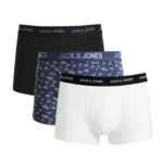 پک 3 تایی شورت مردانه باکسر بریف جک اند جونز JACK & JONES اورجینال وارداتی - طرح پنج