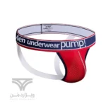 شورت مردانه جاک استرپ پارچه مشبک Breathable Jockstrap اورجینال برند پامپ Pump فانتزی پشت باز 2 بند