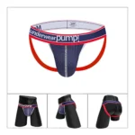 شورت مردانه جاک استرپ پارچه مشبک Breathable Jockstrap اورجینال برند پامپ Pump فانتزی پشت باز 2 بند