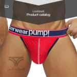 شورت مردانه جاک استرپ پارچه مشبک Breathable Jockstrap اورجینال برند پامپ Pump فانتزی پشت باز 2 بند