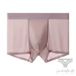 شورت مردانه ابریشمی یخی Ice Silk پادار وارداتی نیمه شفاف