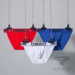 شورت مردانه اسلیپ بغل باز Breathable Men's bikini briefs اورجینال وارداتی برند 0850(BS) فانتزی پارچه کبریتی Caution
