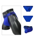 شورت مردانه اسلیپ بغل باز Breathable Men's bikini briefs اورجینال وارداتی برند 0850(BS) فانتزی پارچه کبریتی Caution