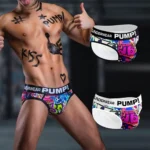 شورت مردانه اسلیپ اورجینال پامپ PUMP Men Printing Low Waist Briefs گرافیتی Graffiti