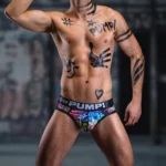شورت مردانه اسلیپ اورجینال پامپ PUMP Men Printing Low Waist Briefs گرافیتی Graffiti