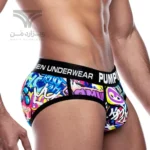 شورت مردانه اسلیپ اورجینال پامپ PUMP Men Printing Low Waist Briefs گرافیتی Graffiti