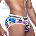 شورت مردانه اسلیپ اورجینال پامپ PUMP Men Printing Low Waist Briefs گرافیتی Graffiti