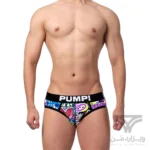 شورت مردانه اسلیپ اورجینال پامپ PUMP Men Printing Low Waist Briefs گرافیتی Graffiti