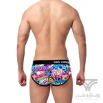 شورت مردانه اسلیپ اورجینال پامپ PUMP Men Printing Low Waist Briefs گرافیتی Graffiti