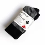 پک 2 تایی جوراب مردانه زمستانی ترمو لیورجی Livergy men's Thermal Socks اورجینال آلمان مشکی راه راه