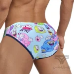 شورت مردانه اسلیپ پامپ Men's Playful Cartoon High Cut No-Tag Comfortable and Breathable Briefs اورجینال وارداتی برند PUMP فانتزی عروسکی کارتونی
