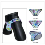 شورت مردانه اسلیپ پامپ Men's Playful Cartoon High Cut No-Tag Comfortable and Breathable Briefs اورجینال وارداتی برند PUMP فانتزی عروسکی کارتونی