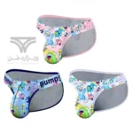 شورت مردانه اسلیپ پامپ Men's Playful Cartoon High Cut No-Tag Comfortable and Breathable Briefs اورجینال وارداتی برند PUMP فانتزی عروسکی کارتونی