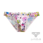 شورت مردانه اسلیپ پامپ Men's Playful Cartoon High Cut No-Tag Comfortable and Breathable Briefs اورجینال وارداتی برند PUMP فانتزی عروسکی کارتونی