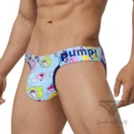 شورت مردانه اسلیپ پامپ Men's Playful Cartoon High Cut No-Tag Comfortable and Breathable Briefs اورجینال وارداتی برند PUMP فانتزی عروسکی کارتونی