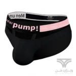 شورت مردانه اسلیپ جلو کش دار PUMP Breathable Men's bikini briefs اورجینال وارداتی برند پامپ فانتزی کش 5 سانتی