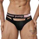 شورت مردانه اسلیپ جلو کش دار PUMP Breathable Men's bikini briefs اورجینال وارداتی برند پامپ فانتزی کش 5 سانتی