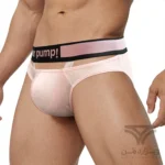 شورت مردانه اسلیپ جلو کش دار PUMP Breathable Men's bikini briefs اورجینال وارداتی برند پامپ فانتزی کش 5 سانتی