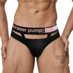 شورت مردانه اسلیپ جلو کش دار PUMP Breathable Men's bikini briefs اورجینال وارداتی برند پامپ فانتزی کش 5 سانتی